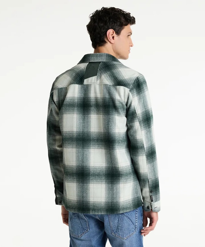 Heren overshirt groen