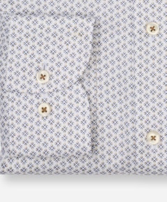 Heren overhemd lange mouw beige