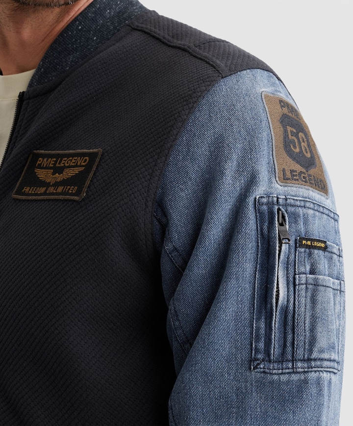 Heren jas blauw