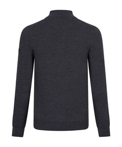 Heren trui met rits grijs