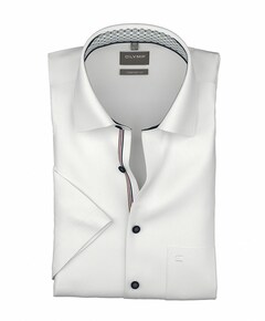 Heren overhemd korte mouw wit