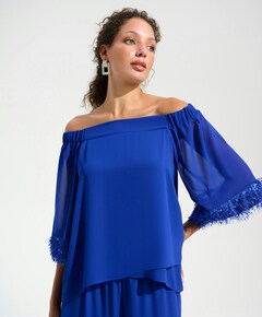 Dames top blauw