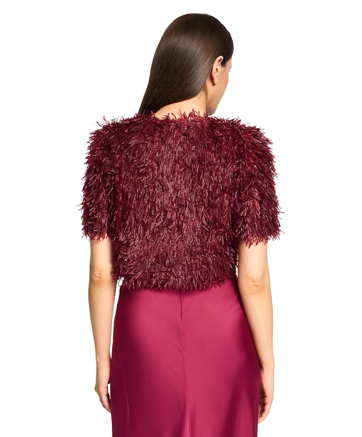 Dames jas bordeaux