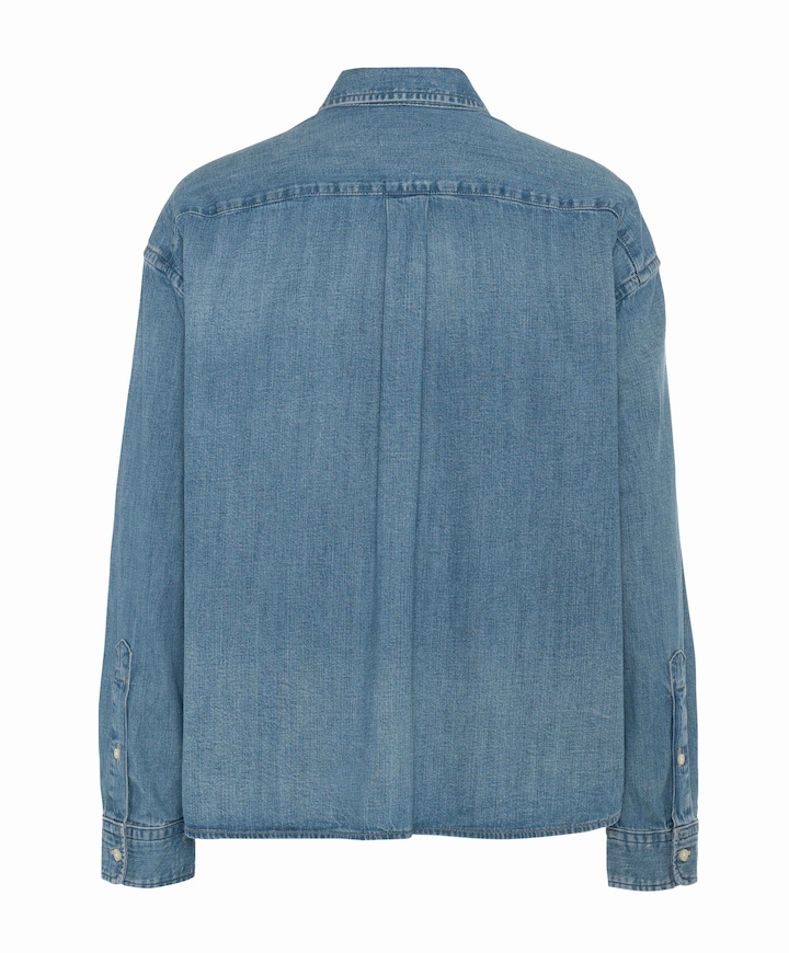 Dames blouse blauw