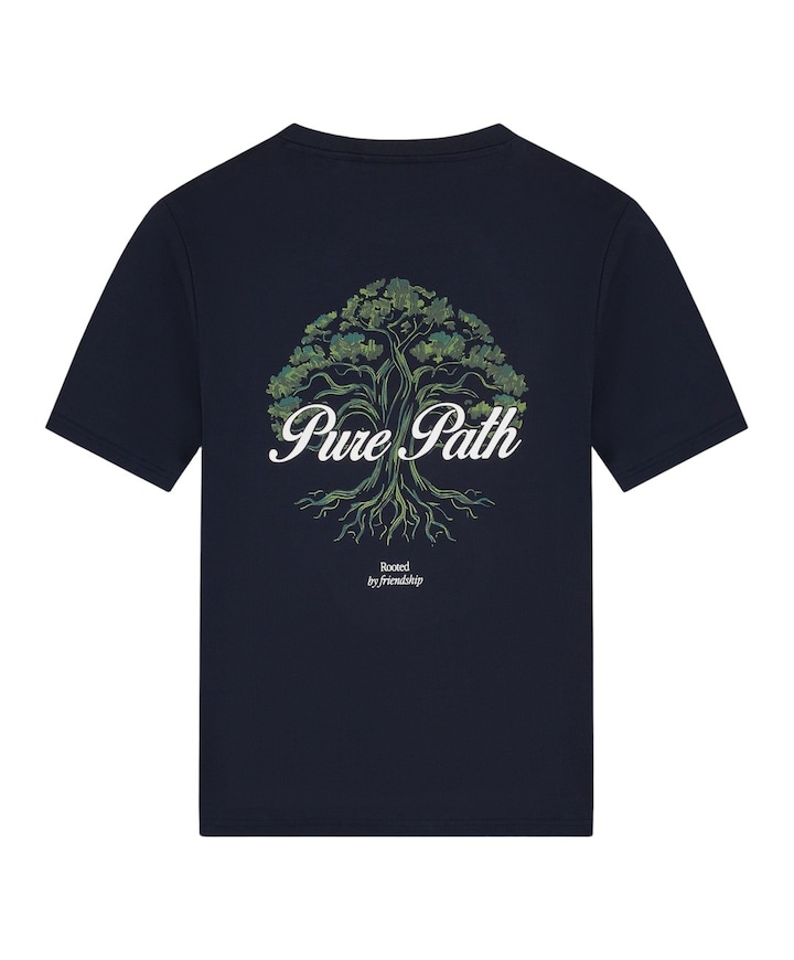 Heren T-shirt blauw
