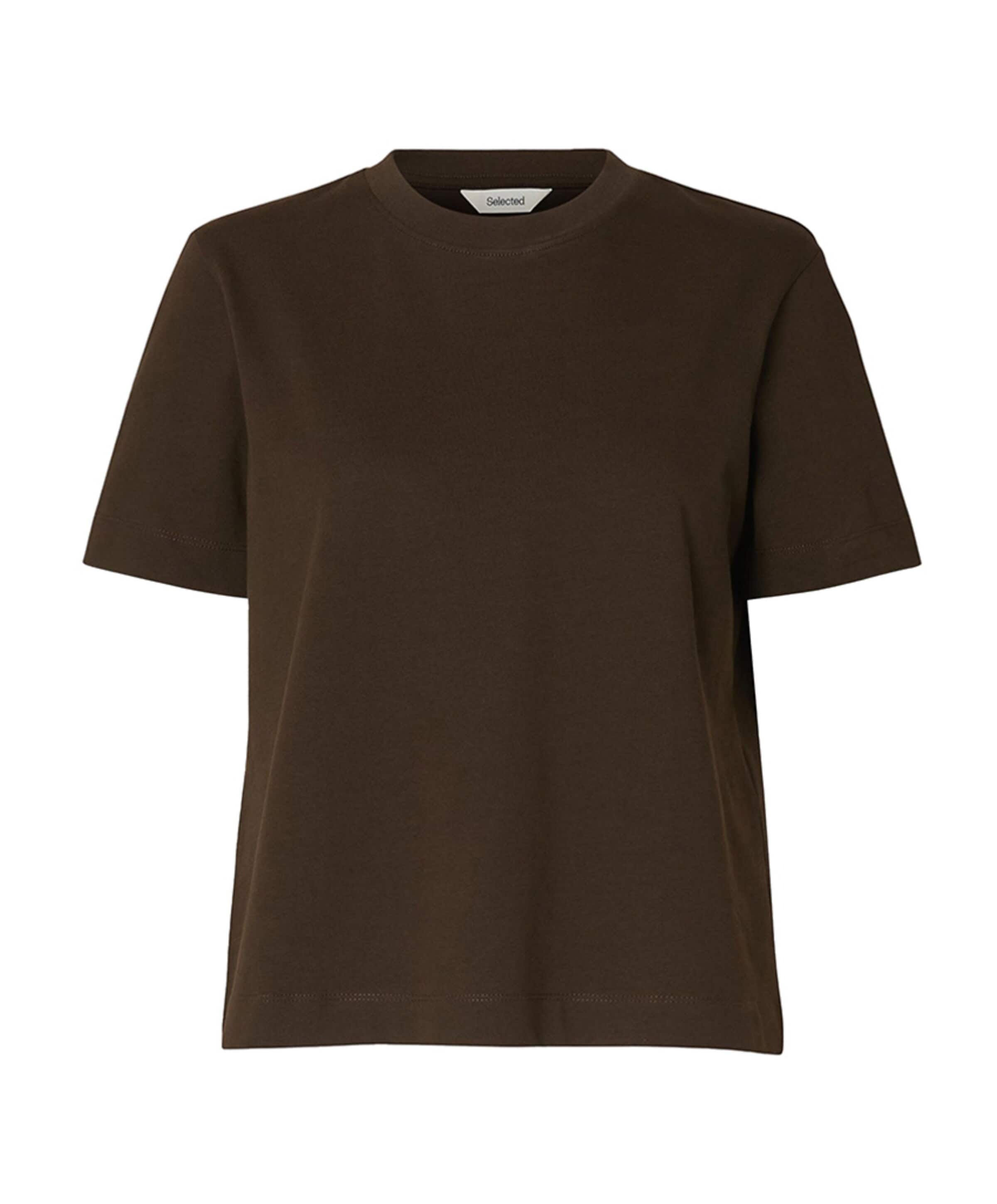 Dames T-shirt bruin