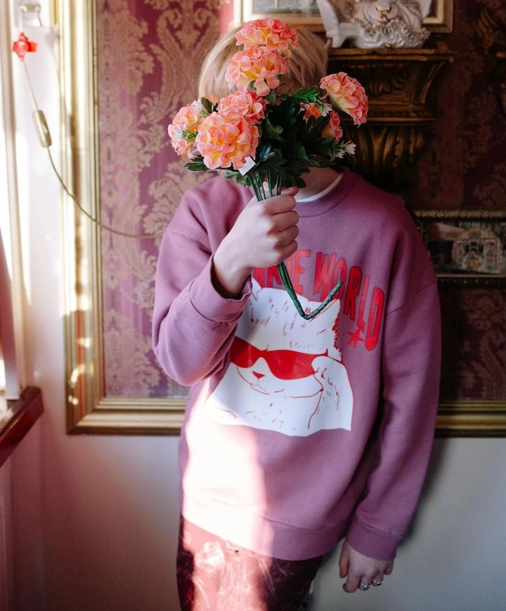 Meisjes sweater roze