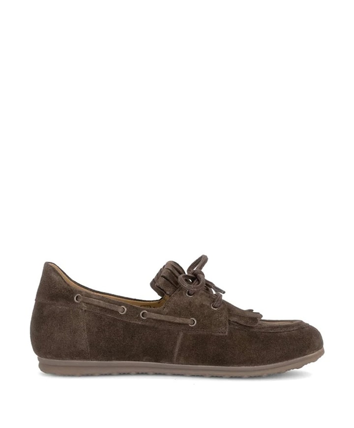 dames mocassins bruin