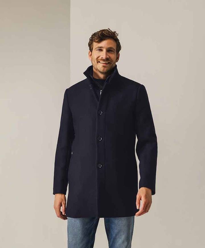 Heren jas blauw