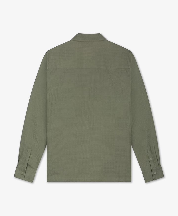 Overhemd lange mouw groen