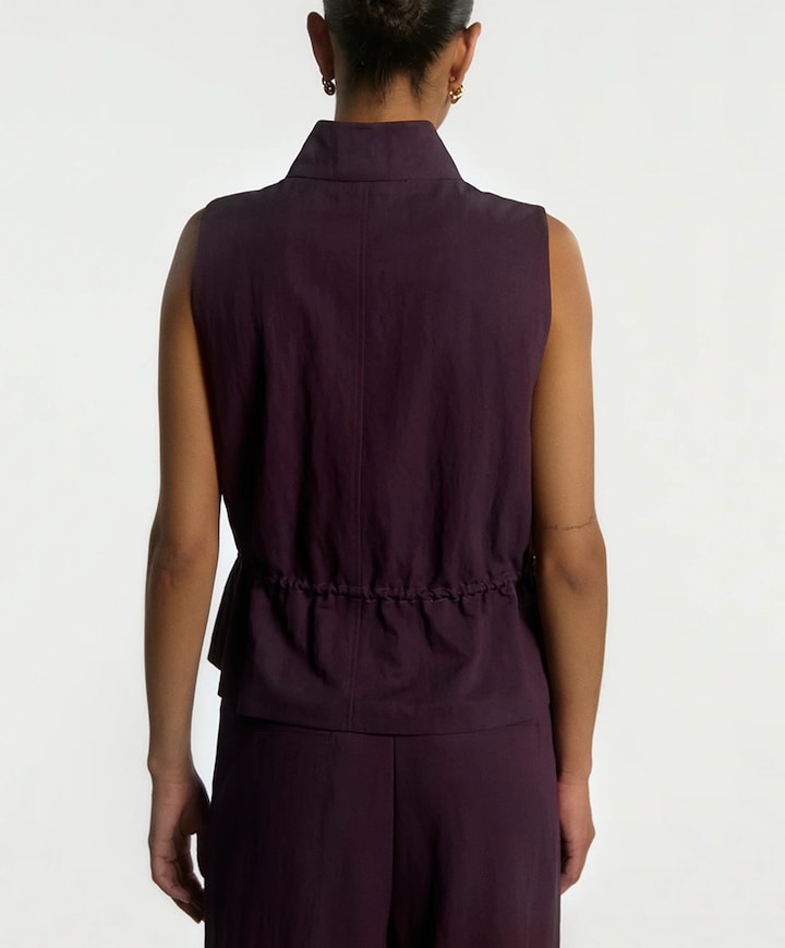 Dames gilet bordeaux