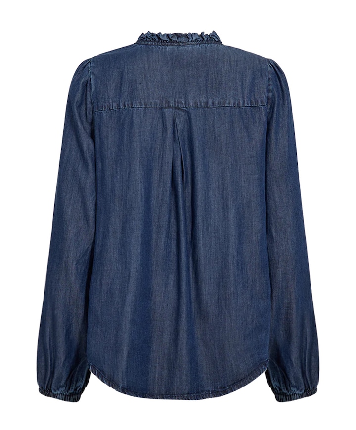 Dames blouse blauw