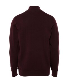 Trui met rits bordeaux