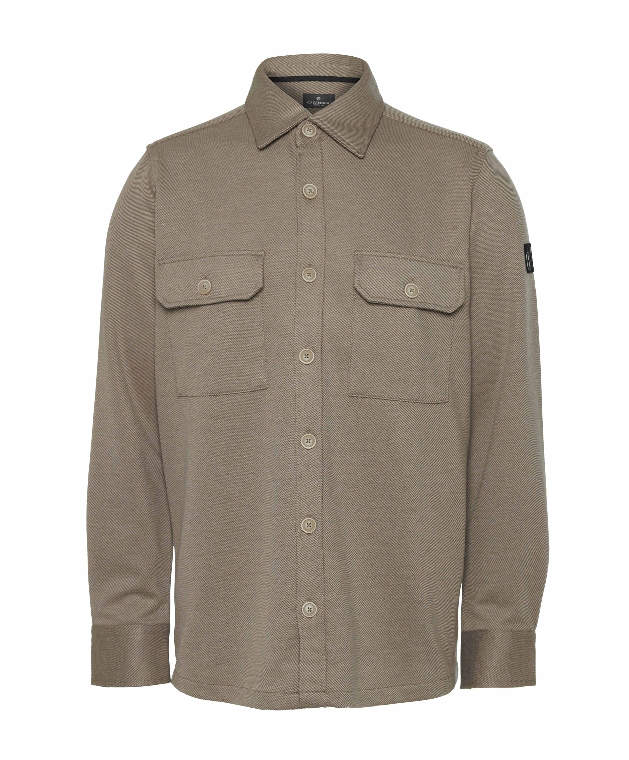 Heren overshirt beige