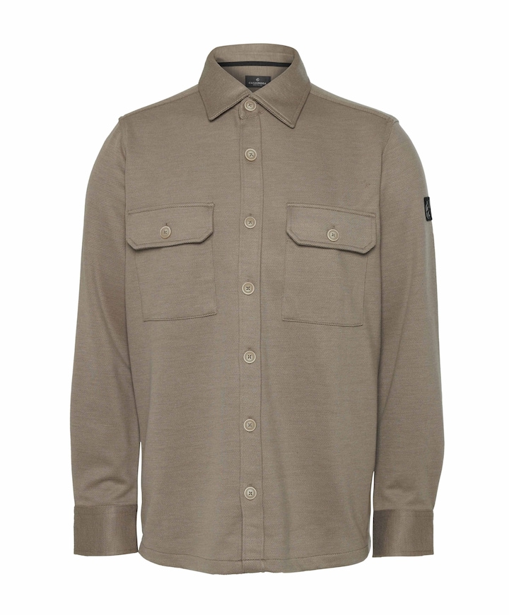 Heren overshirt beige