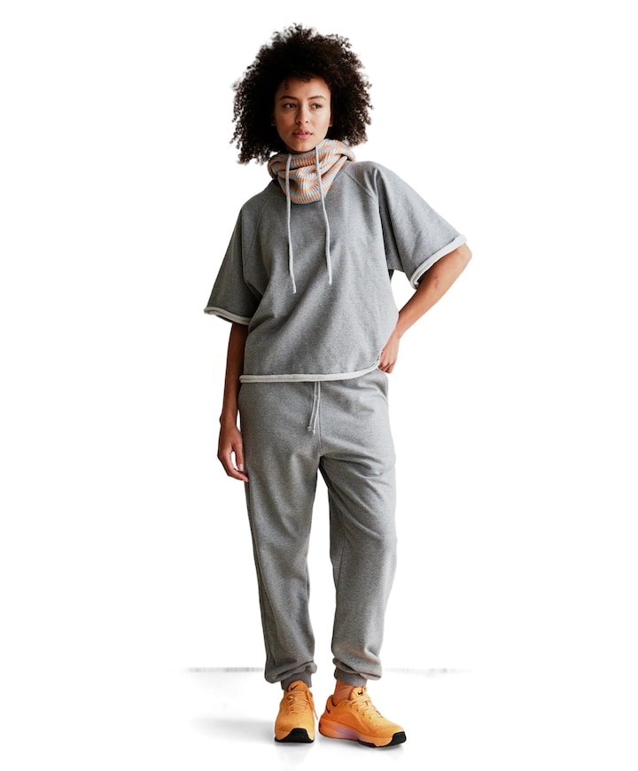 Trousers dames broek grijs