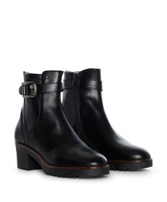 dames enkellaarzen zwart