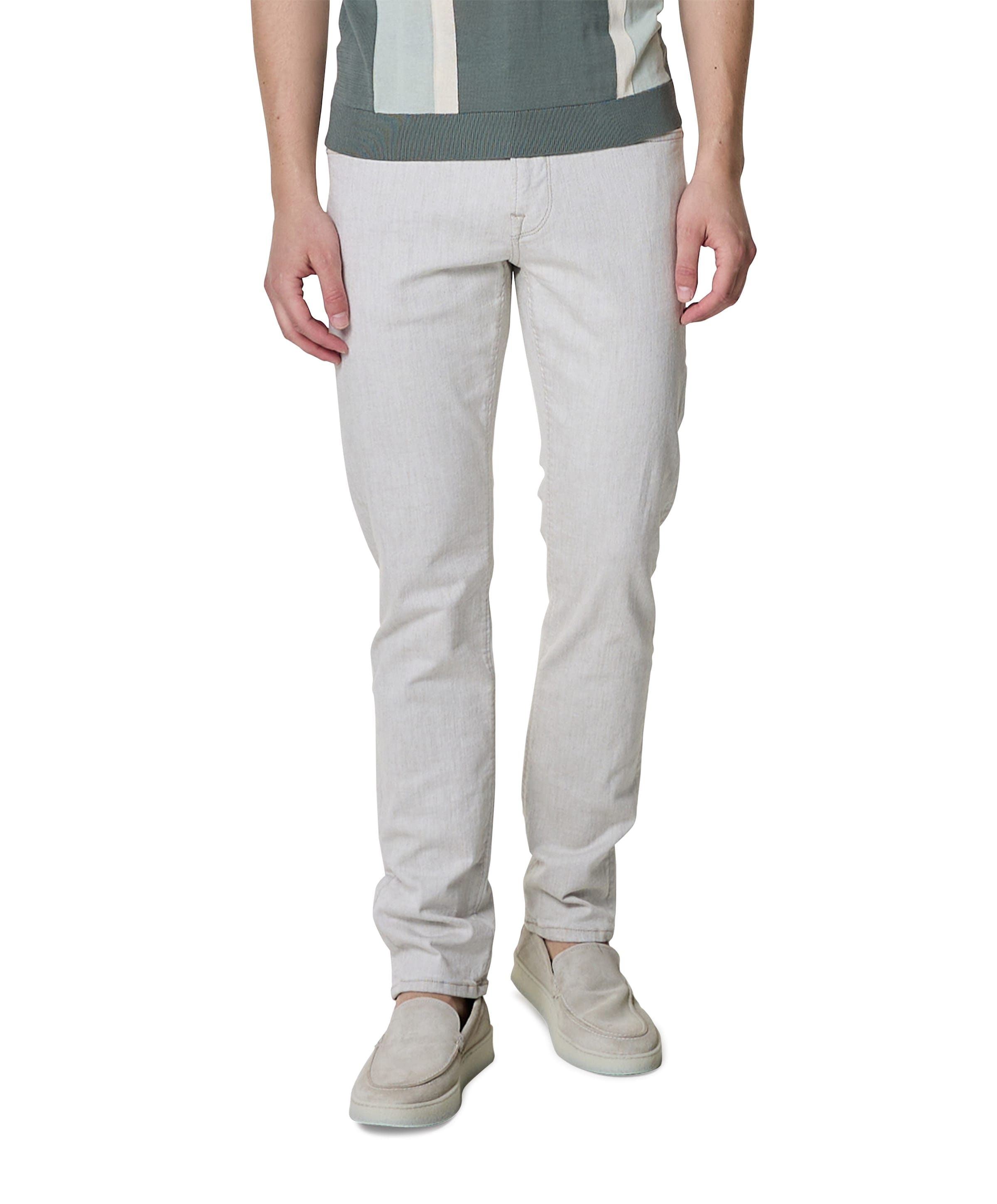 V7 RIDER 2.0 ECRU COLORED DENIM heren jeans ecru