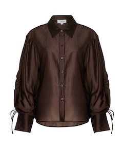Dames blouse bruin