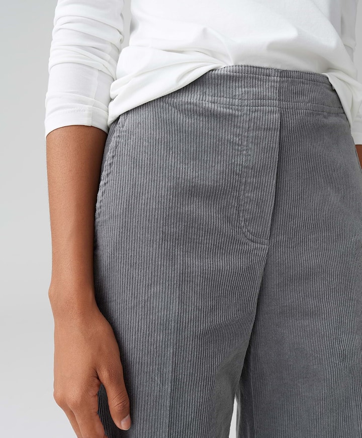 Mileni cargo dames broek grijs