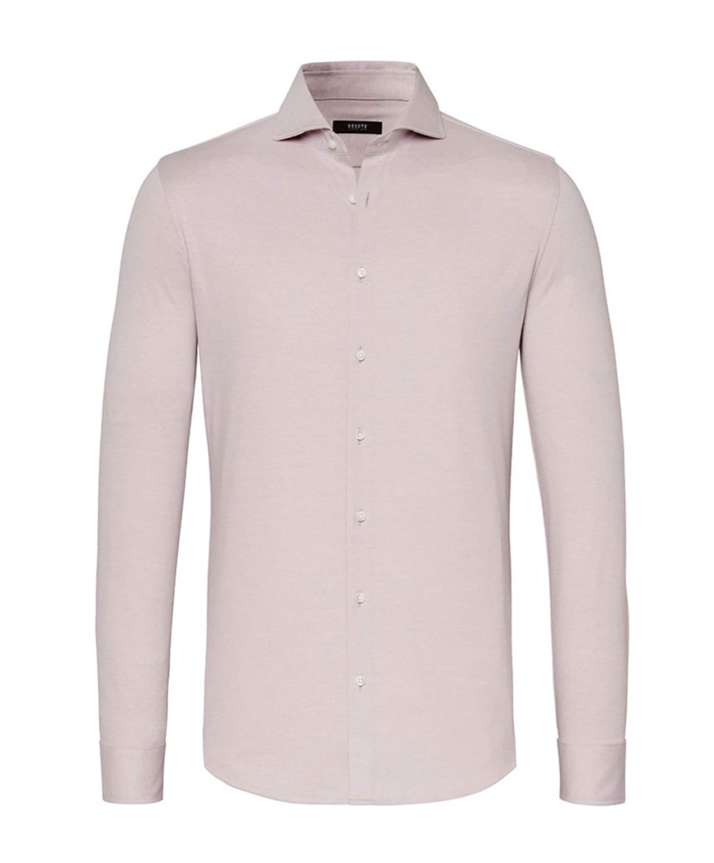 Heren overhemd lange mouw roze