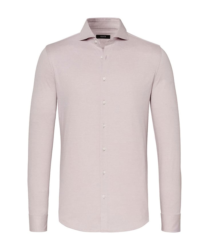 Heren overhemd lange mouw roze