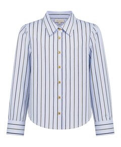 Meisjes blouse lange mouw blauw