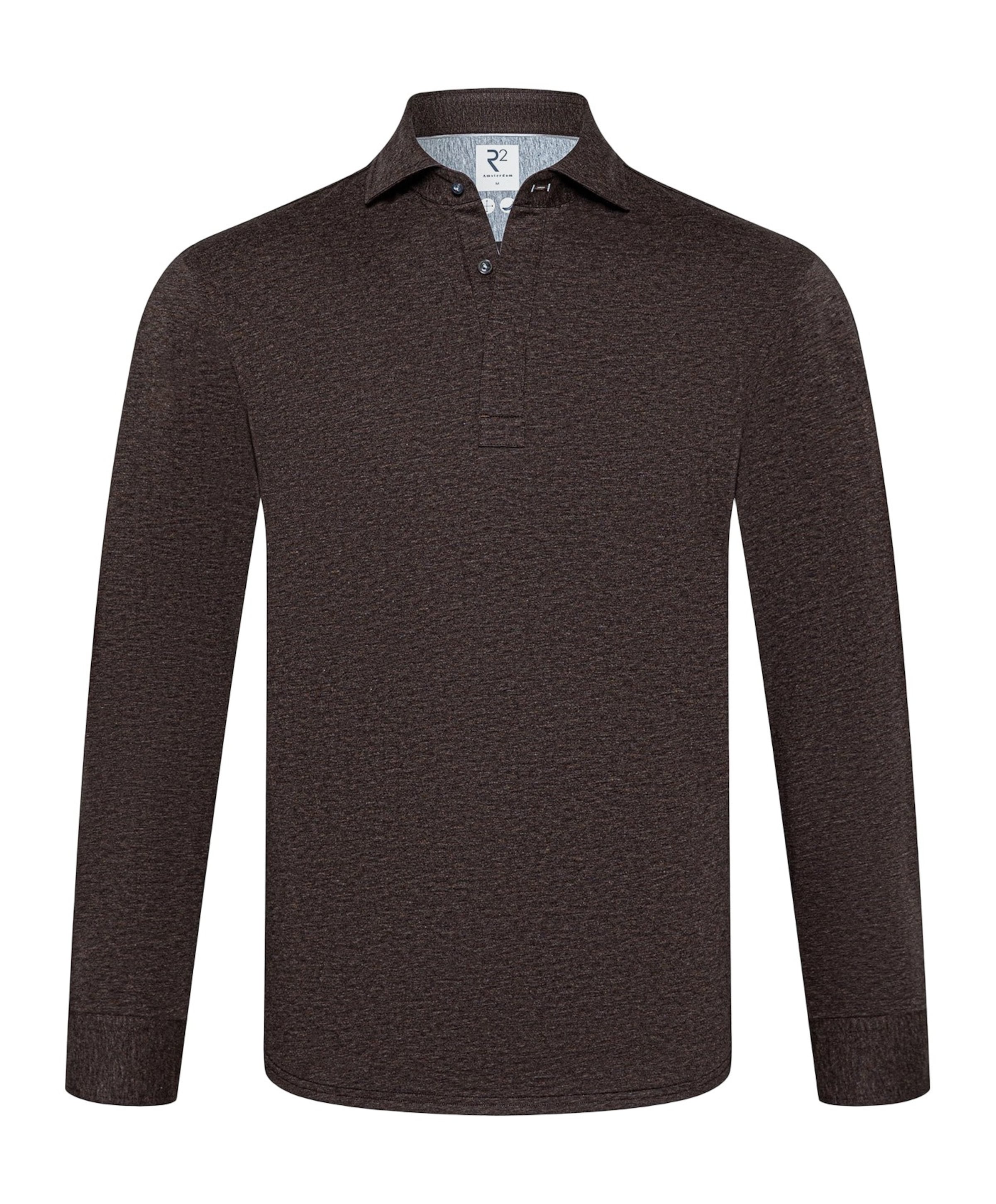 Heren polo bruin