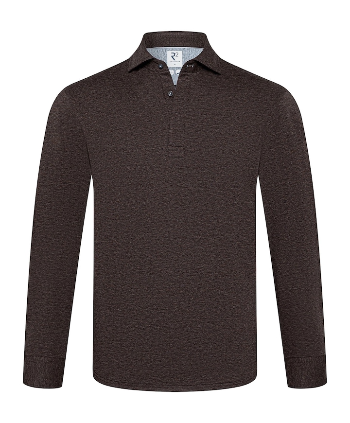 Heren polo bruin