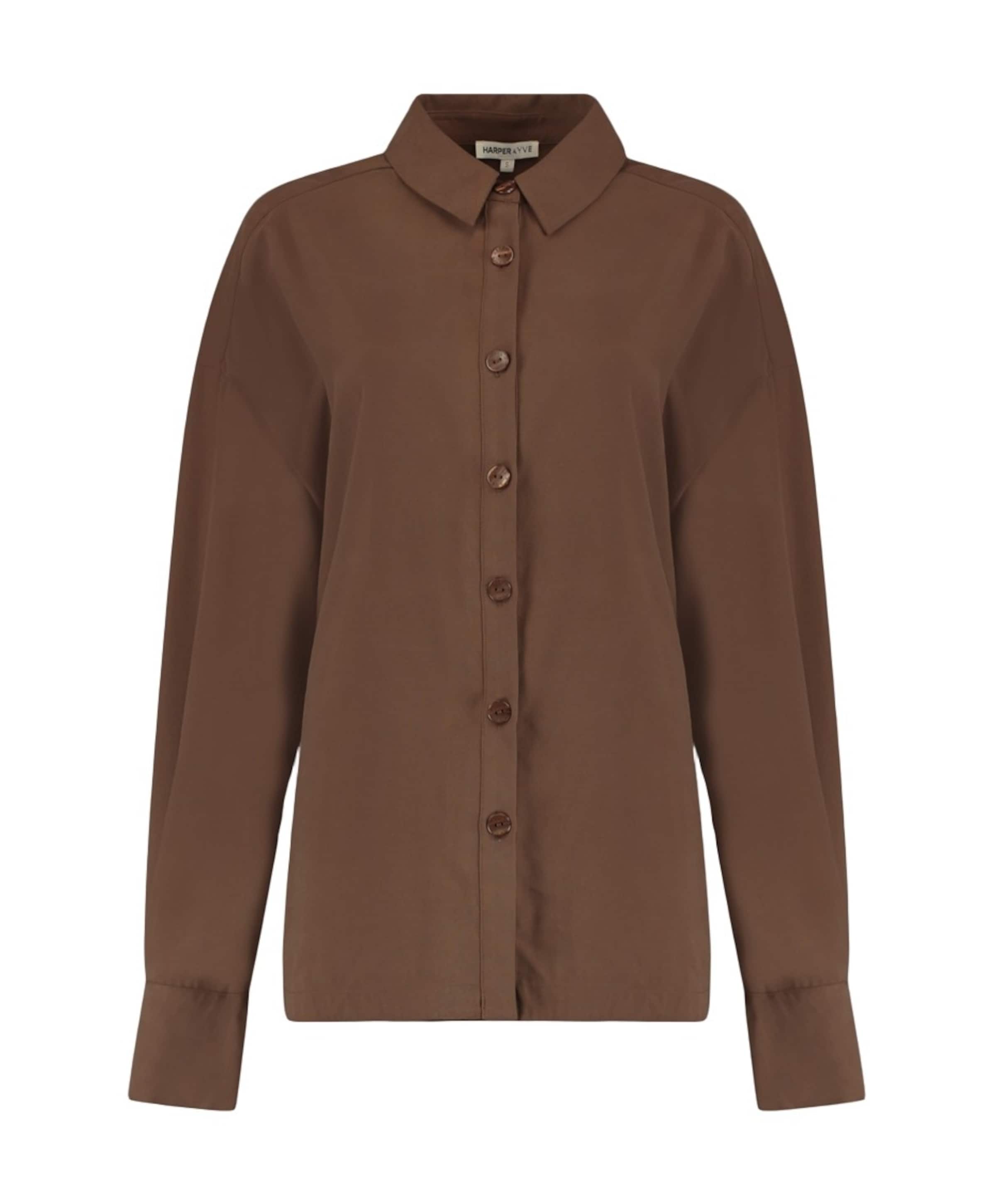 Dames blouse bruin