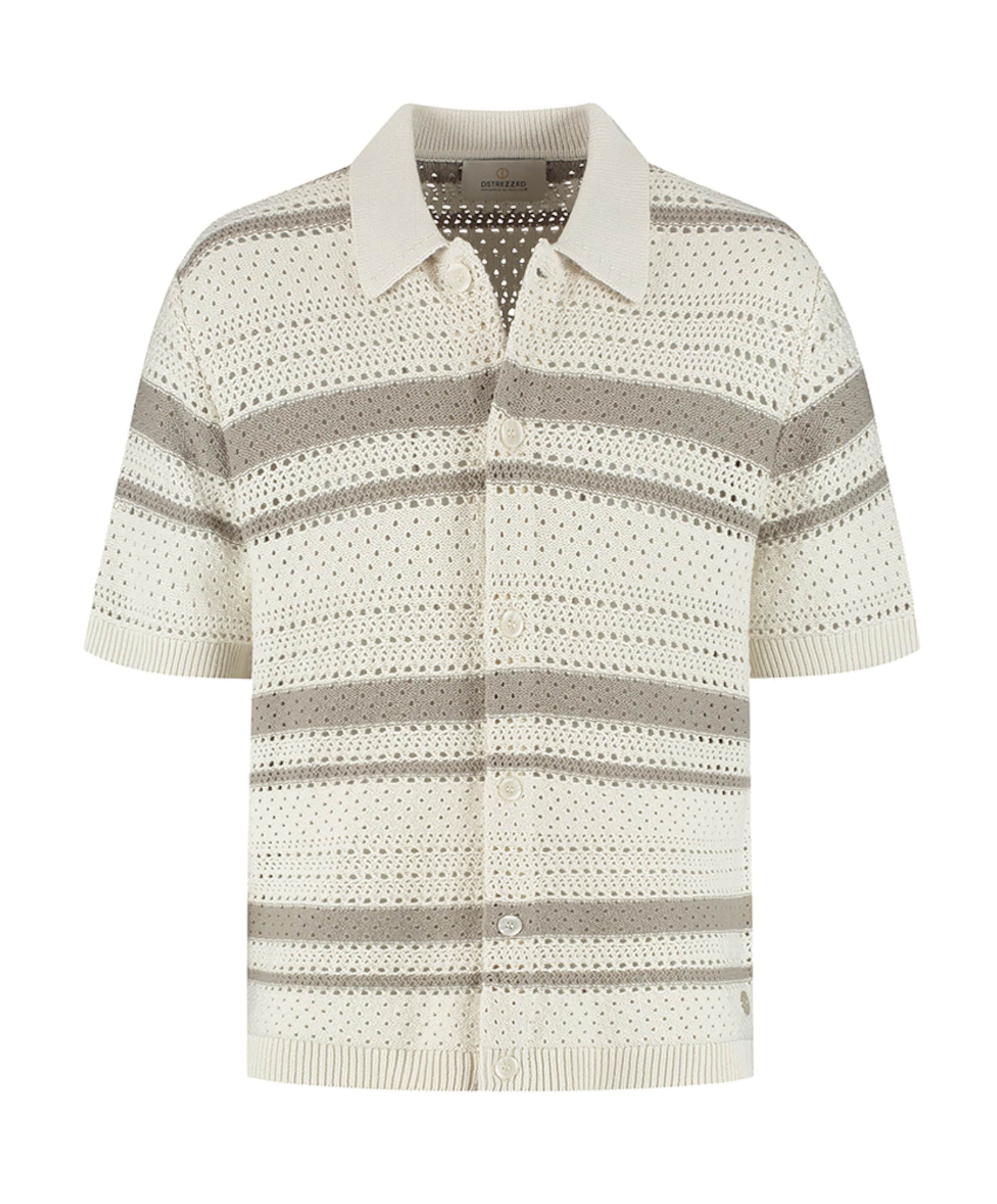 Heren polo korte mouw zilver