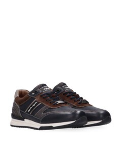 Filmon leather heren sneakers blauw