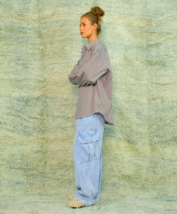 Dames blouse bruin