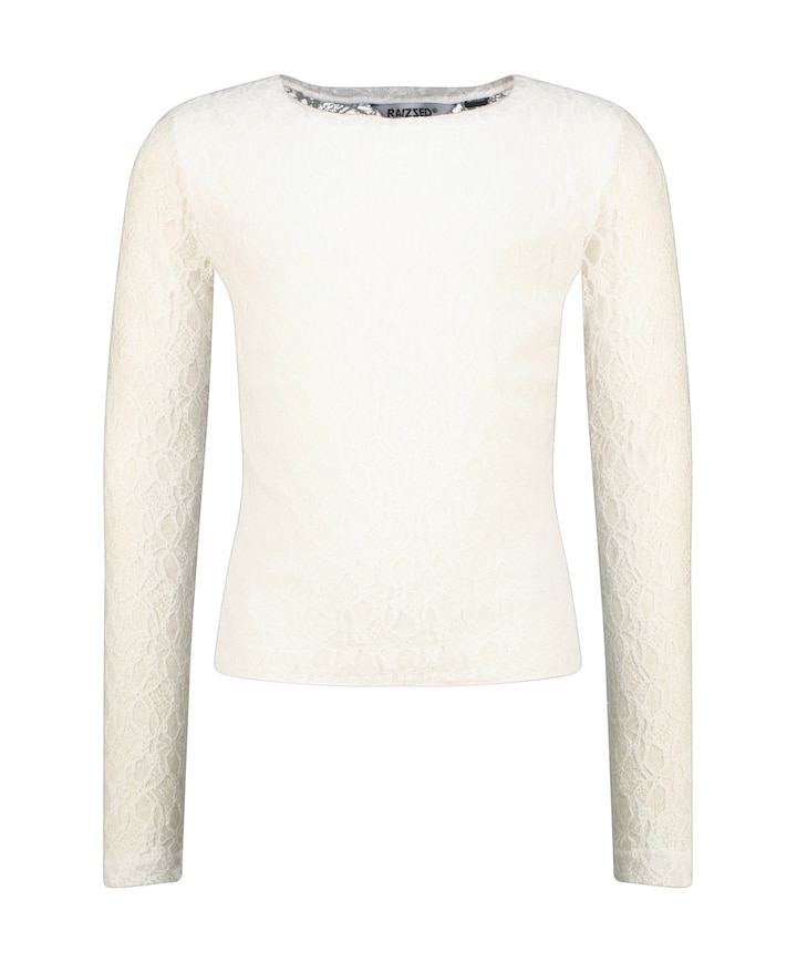 Meisjes longsleeve beige