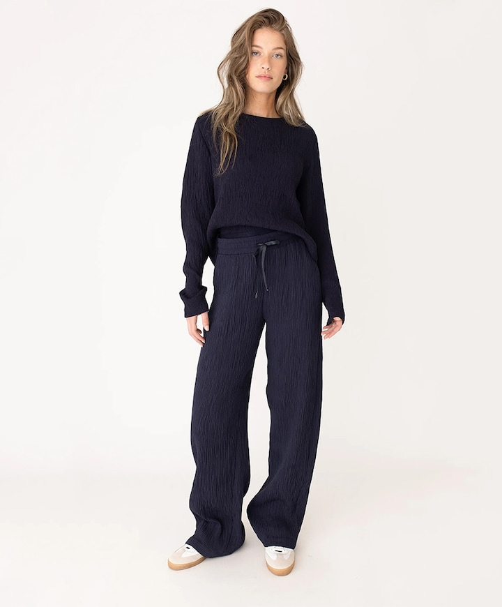 Dames longsleeve blauw