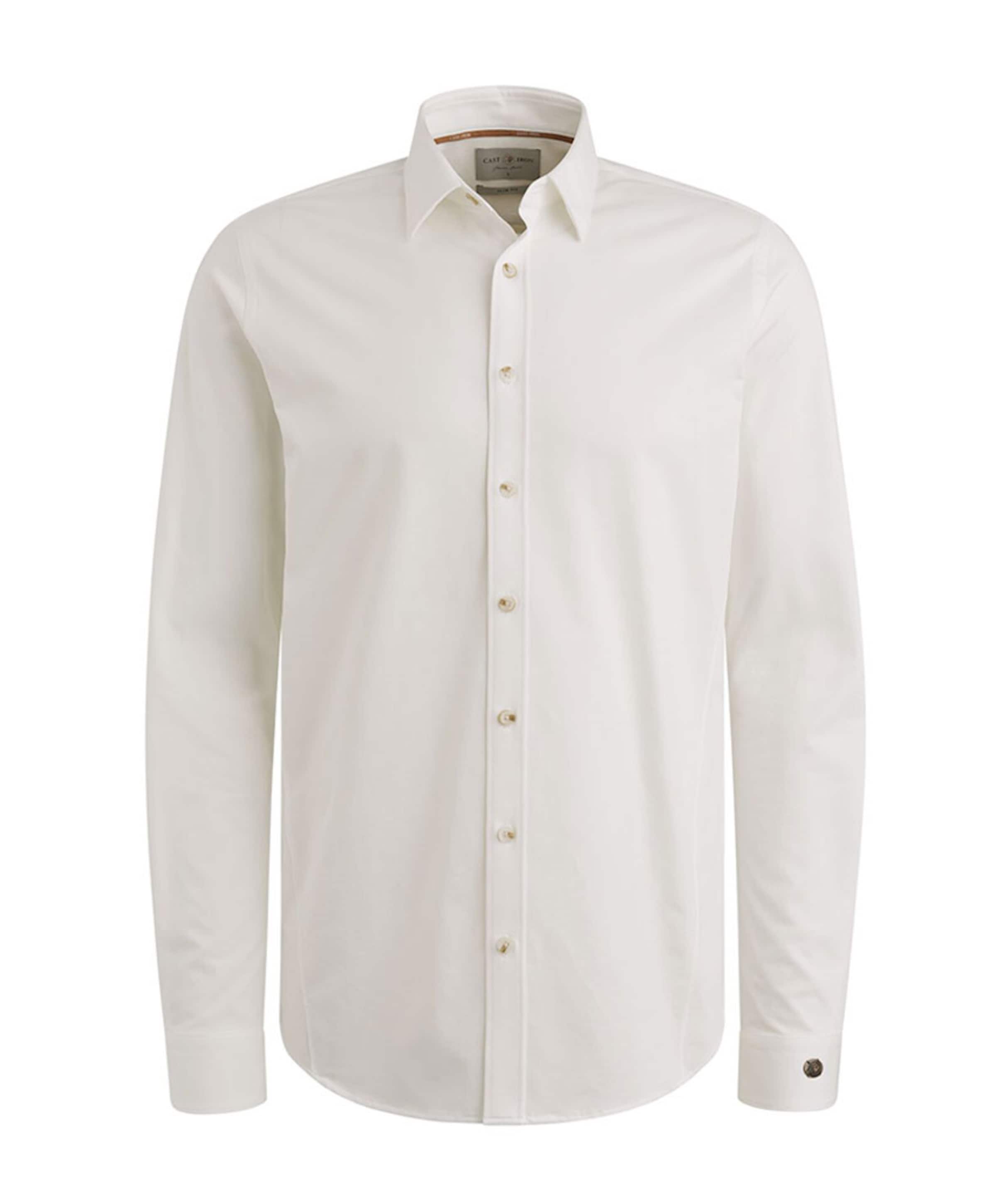 Heren overhemd lange mouw ecru