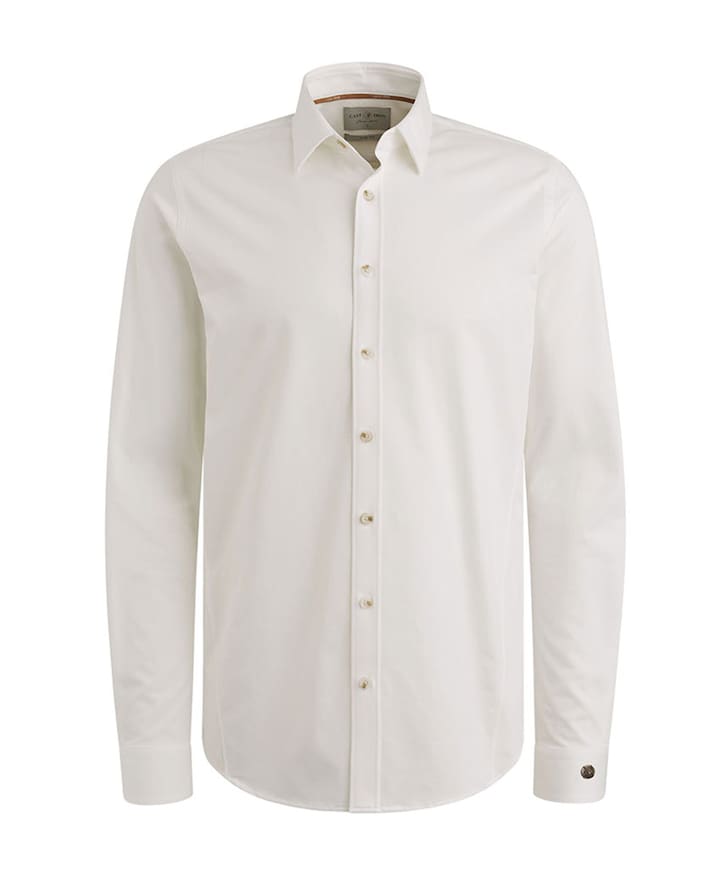 Heren overhemd lange mouw ecru