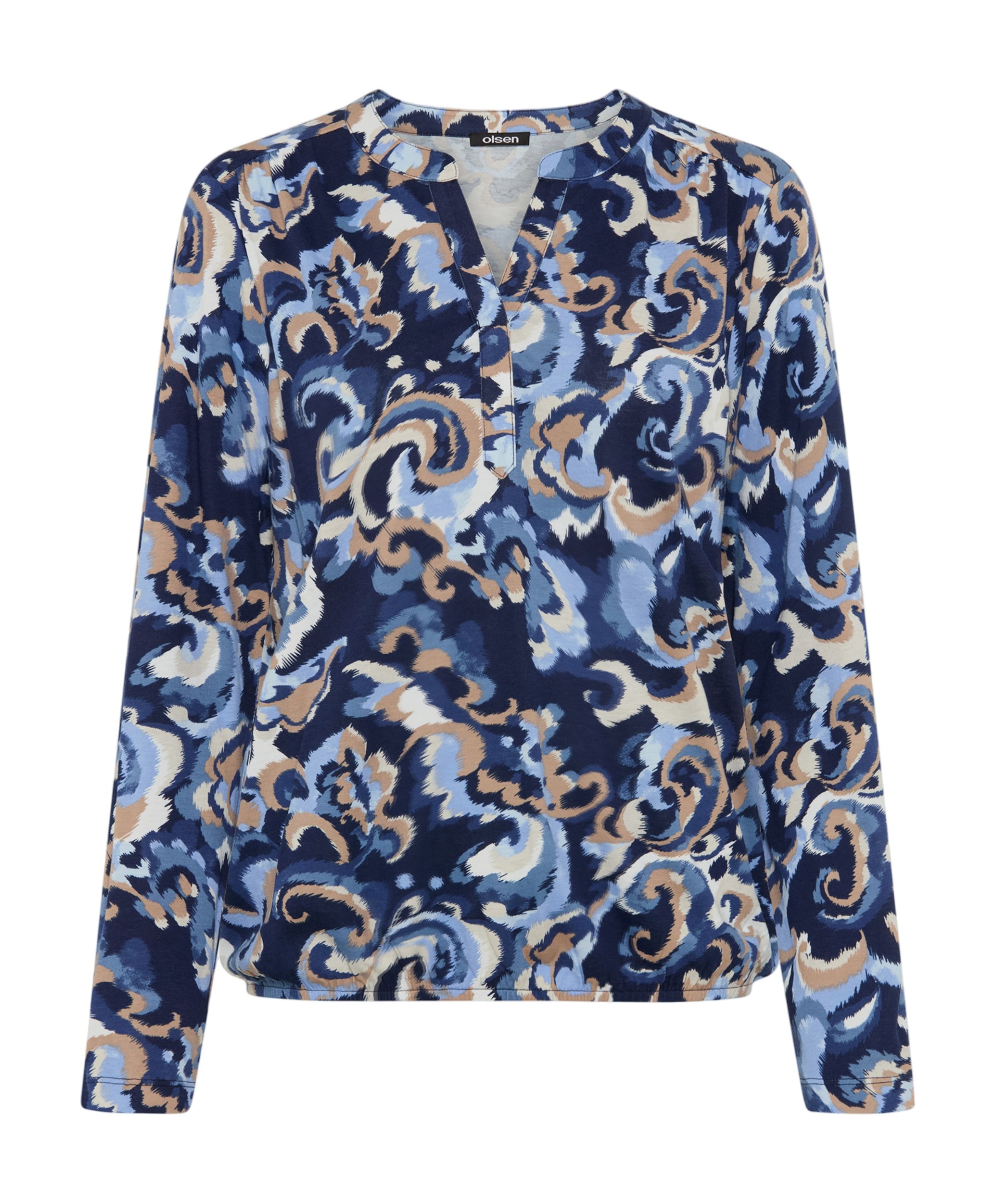 Dames longsleeve blauw