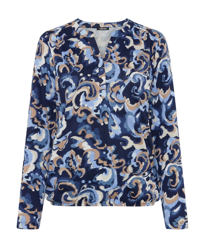 Dames longsleeve blauw
