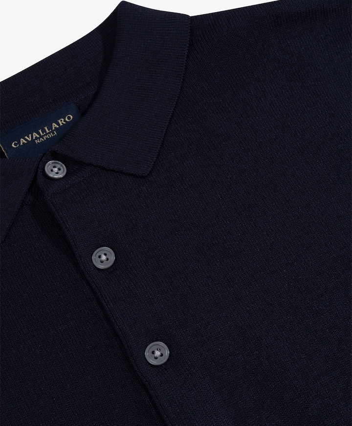 Heren polo blauw