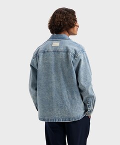 Heren overshirt blauw