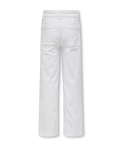 KOGSYLVIE CLEAN WIDE LEG WHITE PIM meisjes broek wit