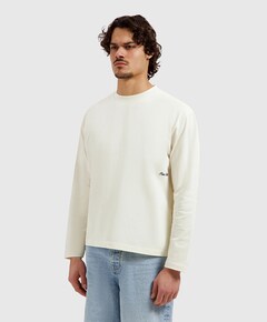 Heren longsleeve ecru