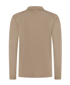 Heren polo beige