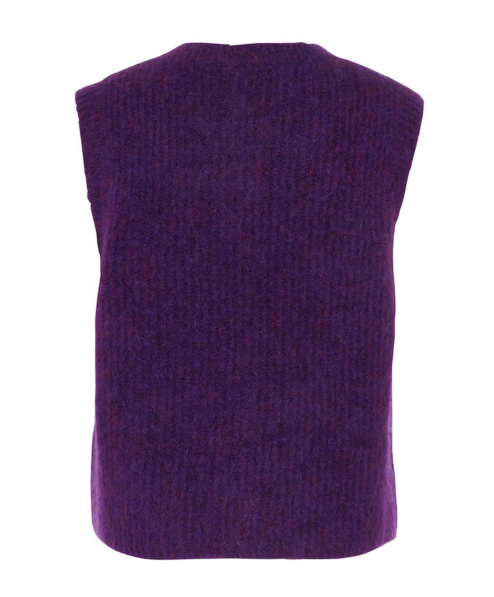 Dames gilet paars