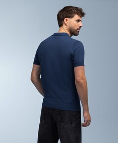 Heren polo blauw