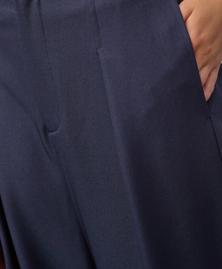 LunaCC Pleat dames broek blauw