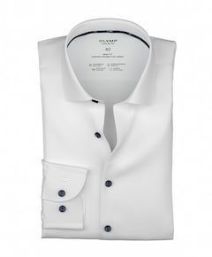 Heren overhemd extra lange mouw wit