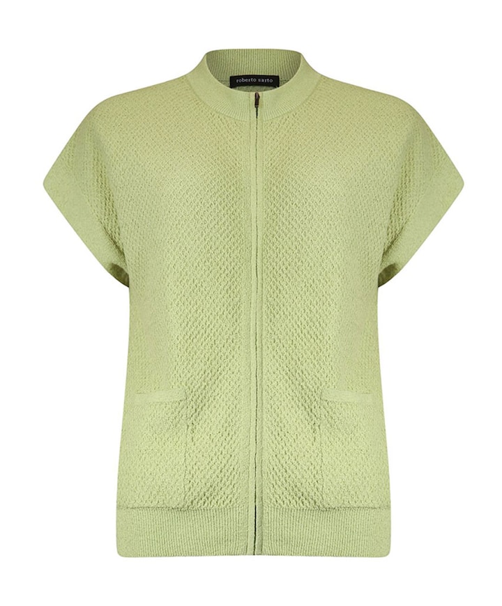 Dames vest groen