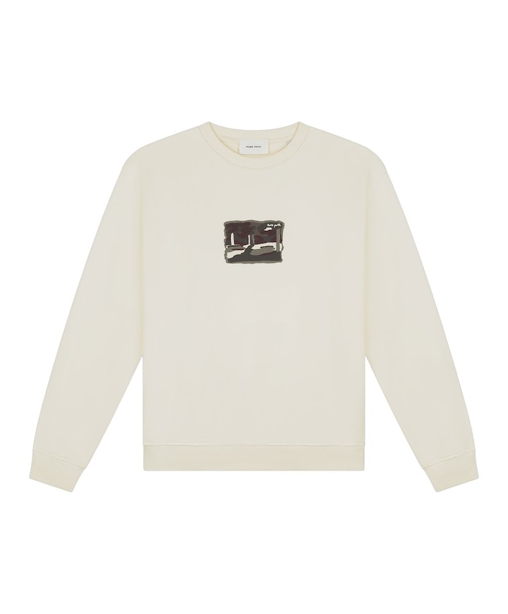 Heren sweater ecru